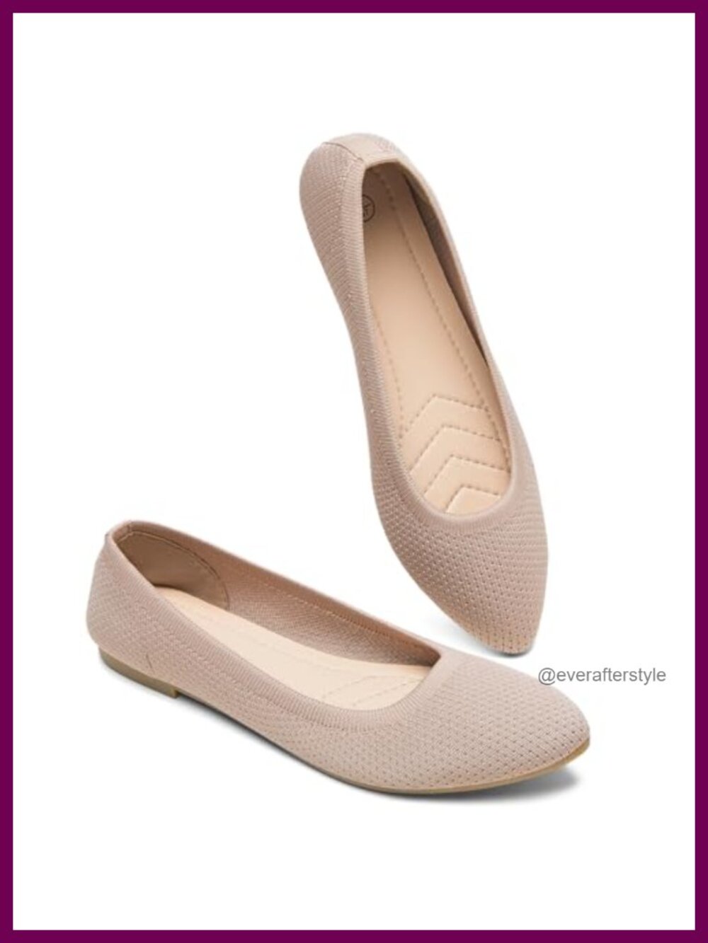 Women's Mesh Flats Pointed-Toe Ballet Dress Shoes Lightweight Breathable